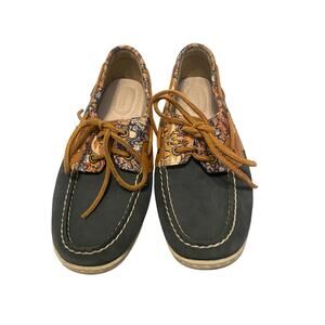 Sperry topsider shoes floral size 7.5